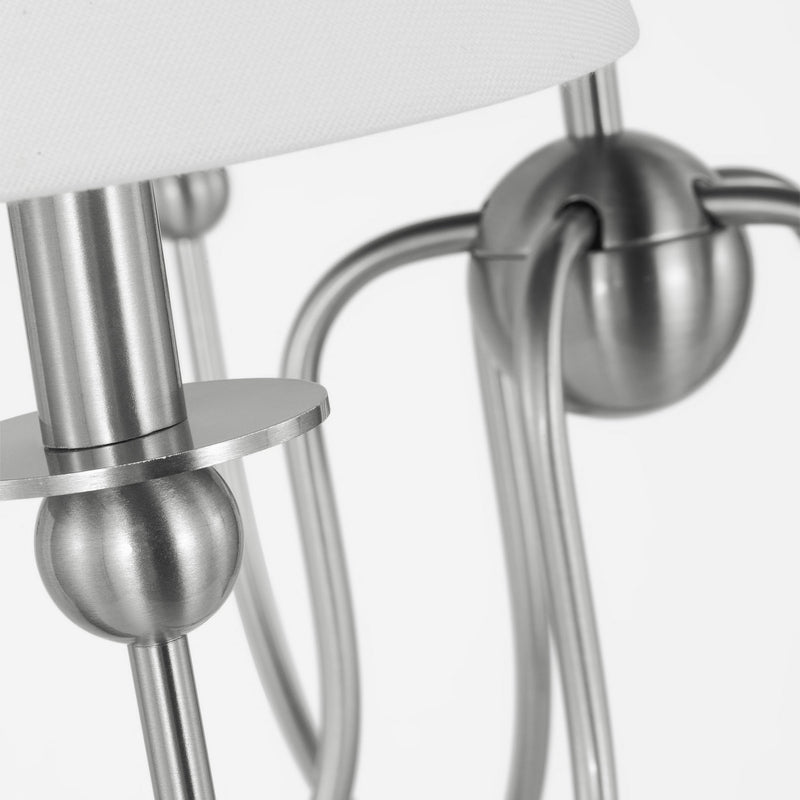 Five Light Chandelier<br /><span style="color:#4AB0CE;">Entrega: 4-10 dias en USA</span><br /><span style="color:#4AB0CE;font-size:60%;">PREGUNTE POR ENTREGA EN PANAMA</span><br />Collection: Elsay<br />Finish: Brushed Nickel