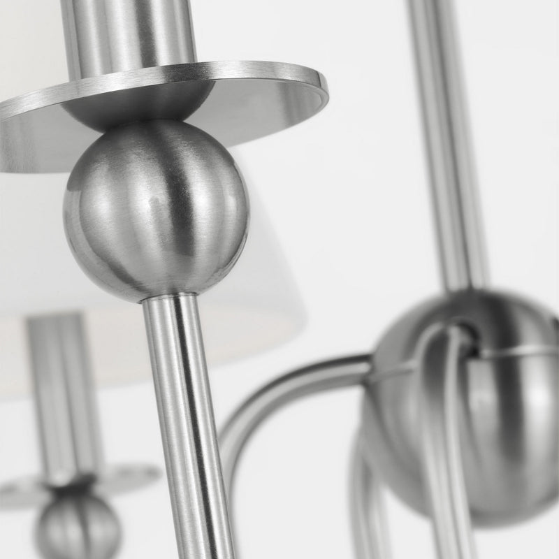 Visual Comfort Studio - DJC1255BS - Five Light Chandelier - Elsay - Brushed Nickel