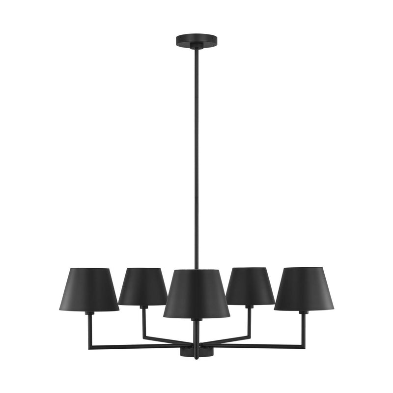 Five Light Chandelier<br /><span style="color:#4AB0CE;">Entrega: 4-10 dias en USA</span><br /><span style="color:#4AB0CE;font-size:60%;">PREGUNTE POR ENTREGA EN PANAMA</span><br />Collection: Ender<br />Finish: Midnight Black