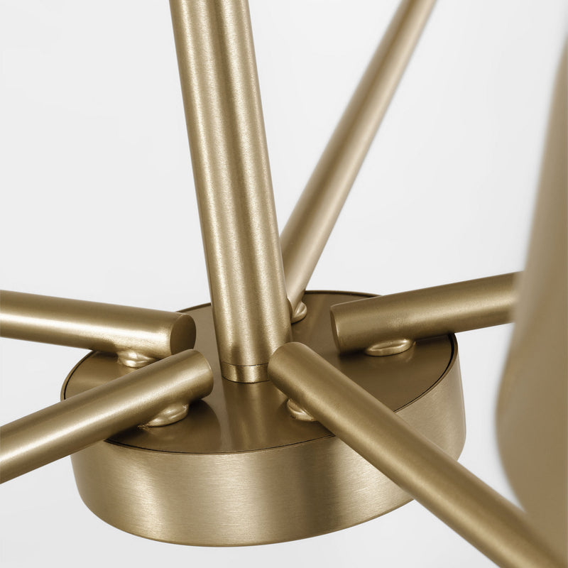 Visual Comfort Studio - DJC1265SB - Five Light Chandelier - Ender - Satin Brass