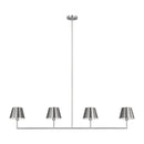 Four Light Linear Chandelier<br /><span style="color:#4AB0CE;">Entrega: 4-10 dias en USA</span><br /><span style="color:#4AB0CE;font-size:60%;">PREGUNTE POR ENTREGA EN PANAMA</span><br />Collection: Ender<br />Finish: Brushed Nickel