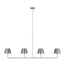 Four Light Linear Chandelier<br /><span style="color:#4AB0CE;">Entrega: 4-10 dias en USA</span><br /><span style="color:#4AB0CE;font-size:60%;">PREGUNTE POR ENTREGA EN PANAMA</span><br />Collection: Ender<br />Finish: Brushed Nickel