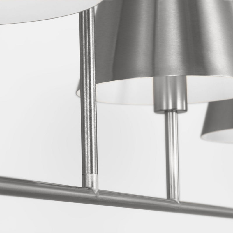 Visual Comfort Studio - DJC1274BS - Four Light Linear Chandelier - Ender - Brushed Nickel