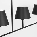 Four Light Linear Chandelier<br /><span style="color:#4AB0CE;">Entrega: 20-21 semanas en USA</span><br /><span style="color:#4AB0CE;font-size:60%;">PREGUNTE POR ENTREGA EN PANAMA</span><br />Collection: Ender<br />Finish: Midnight Black