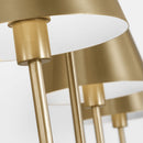 Four Light Linear Chandelier<br /><span style="color:#4AB0CE;">Entrega: 4-10 dias en USA</span><br /><span style="color:#4AB0CE;font-size:60%;">PREGUNTE POR ENTREGA EN PANAMA</span><br />Collection: Ender<br />Finish: Satin Brass