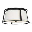 Two Light Flush Mount<br /><span style="color:#4AB0CE;">Entrega: 4-10 dias en USA</span><br /><span style="color:#4AB0CE;font-size:60%;">PREGUNTE POR ENTREGA EN PANAMA</span><br />Collection: Cortes<br />Finish: Midnight Black