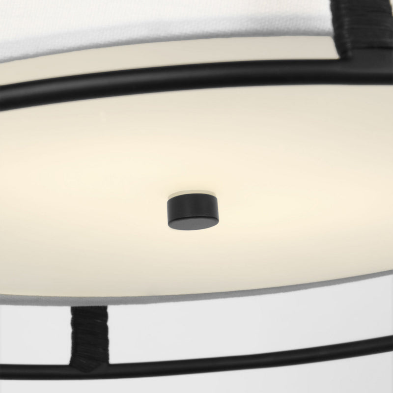 Two Light Flush Mount<br /><span style="color:#4AB0CE;">Entrega: 4-10 dias en USA</span><br /><span style="color:#4AB0CE;font-size:60%;">PREGUNTE POR ENTREGA EN PANAMA</span><br />Collection: Cortes<br />Finish: Midnight Black