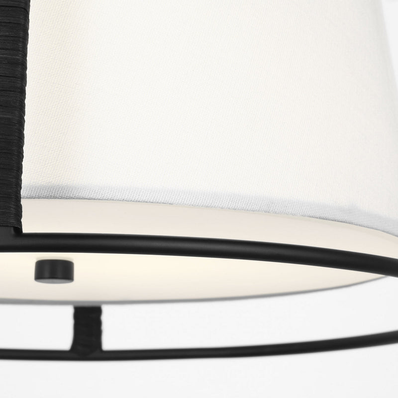 Visual Comfort Studio - DJF1002MBK - Two Light Flush Mount - Cortes - Midnight Black