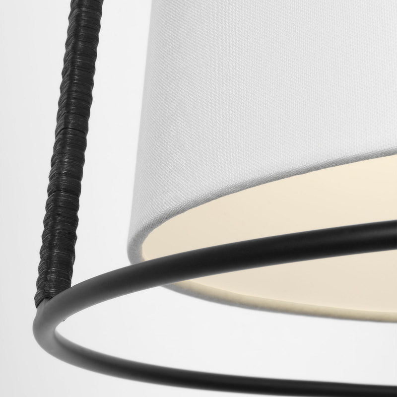 Two Light Pendant<br /><span style="color:#4AB0CE;">Entrega: 4-10 dias en USA</span><br /><span style="color:#4AB0CE;font-size:60%;">PREGUNTE POR ENTREGA EN PANAMA</span><br />Collection: Cortes<br />Finish: Midnight Black