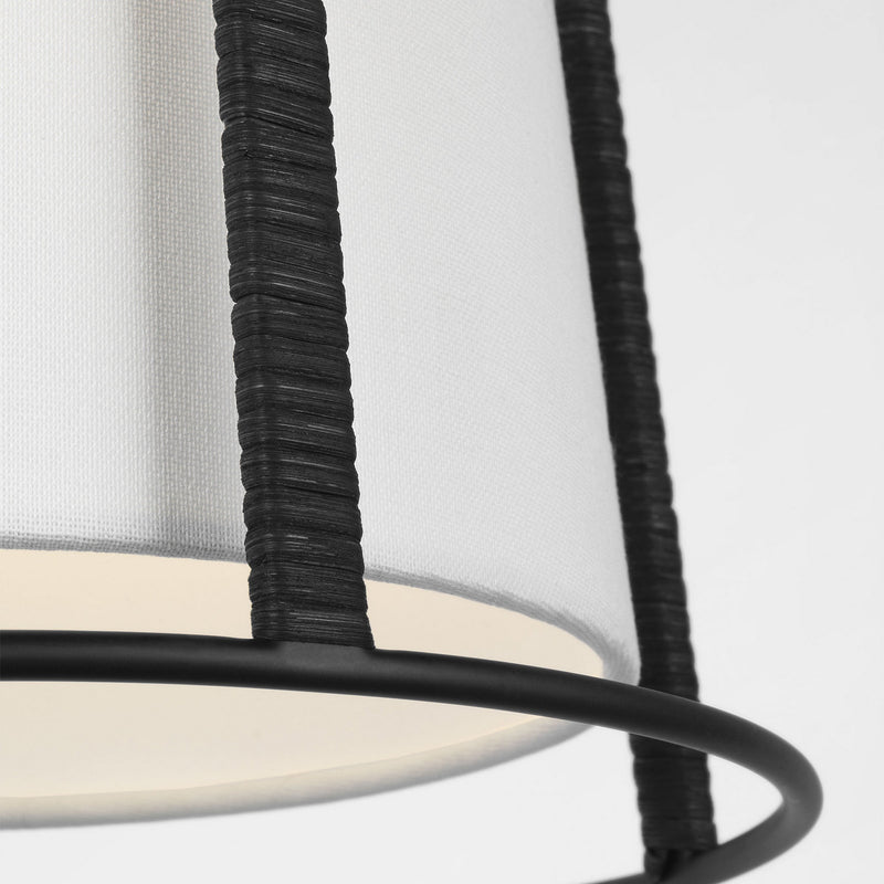 One Light Pendant<br /><span style="color:#4AB0CE;">Entrega: 4-10 dias en USA</span><br /><span style="color:#4AB0CE;font-size:60%;">PREGUNTE POR ENTREGA EN PANAMA</span><br />Collection: Cortes<br />Finish: Midnight Black