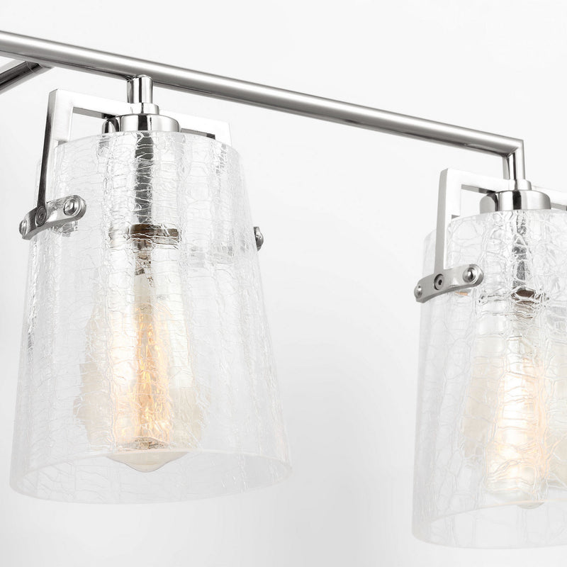 Four Light Vanity<br /><span style="color:#4AB0CE;">Entrega: 4-10 dias en USA</span><br /><span style="color:#4AB0CE;font-size:60%;">PREGUNTE POR ENTREGA EN PANAMA</span><br />Collection: Crofton<br />Finish: Chrome