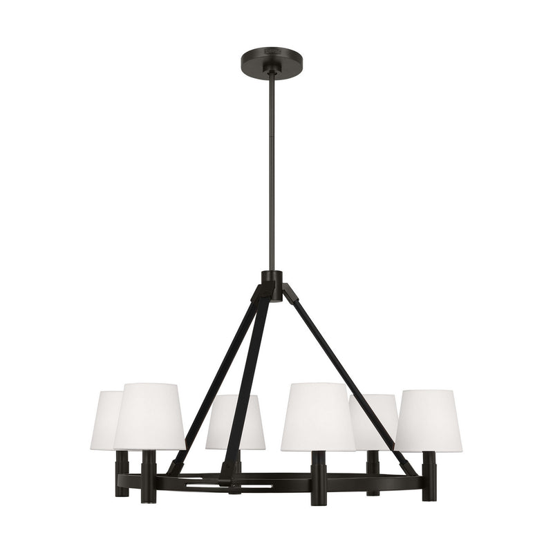 Six Light Chandelier<br /><span style="color:#4AB0CE;">Entrega: 4-10 dias en USA</span><br /><span style="color:#4AB0CE;font-size:60%;">PREGUNTE POR ENTREGA EN PANAMA</span><br />Collection: Grayson<br />Finish: Aged Iron