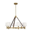 Six Light Chandelier<br /><span style="color:#4AB0CE;">Entrega: 4-10 dias en USA</span><br /><span style="color:#4AB0CE;font-size:60%;">PREGUNTE POR ENTREGA EN PANAMA</span><br />Collection: Grayson<br />Finish: Time Worn Brass
