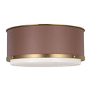Two Light Flush Mount<br /><span style="color:#4AB0CE;">Entrega: 4-10 dias en USA</span><br /><span style="color:#4AB0CE;font-size:60%;">PREGUNTE POR ENTREGA EN PANAMA</span><br />Collection: Marlowe<br />Finish: Time Worn Brass