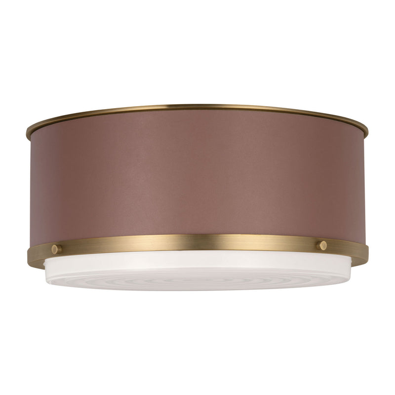 Two Light Flush Mount<br /><span style="color:#4AB0CE;">Entrega: 4-10 dias en USA</span><br /><span style="color:#4AB0CE;font-size:60%;">PREGUNTE POR ENTREGA EN PANAMA</span><br />Collection: Marlowe<br />Finish: Time Worn Brass