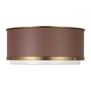 Two Light Flush Mount<br /><span style="color:#4AB0CE;">Entrega: 4-10 dias en USA</span><br /><span style="color:#4AB0CE;font-size:60%;">PREGUNTE POR ENTREGA EN PANAMA</span><br />Collection: Marlowe<br />Finish: Time Worn Brass