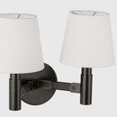 Two Light Wall Sconce<br /><span style="color:#4AB0CE;">Entrega: 4-10 dias en USA</span><br /><span style="color:#4AB0CE;font-size:60%;">PREGUNTE POR ENTREGA EN PANAMA</span><br />Collection: Grayson<br />Finish: Aged Iron