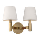 Two Light Wall Sconce<br /><span style="color:#4AB0CE;">Entrega: 4-10 dias en USA</span><br /><span style="color:#4AB0CE;font-size:60%;">PREGUNTE POR ENTREGA EN PANAMA</span><br />Collection: Grayson<br />Finish: Time Worn Brass