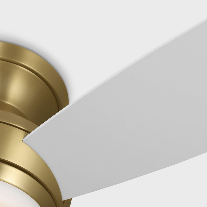 Visual Comfort Fan - 3IKHR32BBSD - 32"Ceiling Fan - Ikon 32 Hugger LED - Burnished Brass