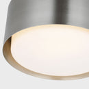 One Light Flush Mount<br /><span style="color:#4AB0CE;">Entrega: 4-10 dias en USA</span><br /><span style="color:#4AB0CE;font-size:60%;">PREGUNTE POR ENTREGA EN PANAMA</span><br />Collection: Dartmore<br />Finish: Brushed Nickel