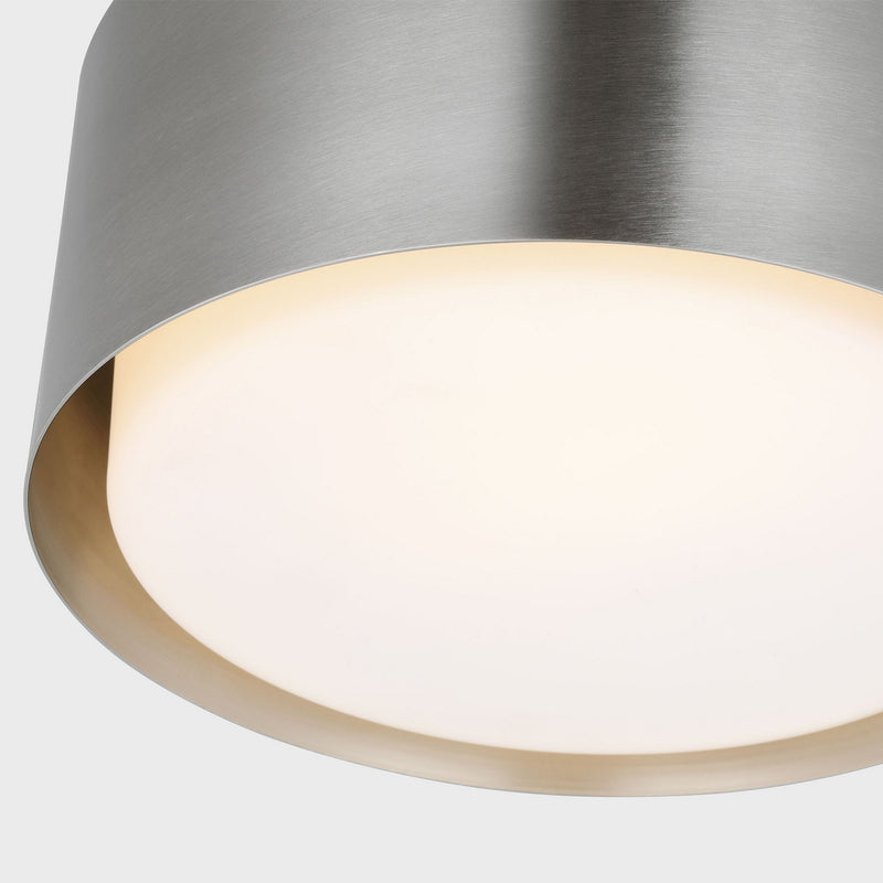 One Light Flush Mount<br /><span style="color:#4AB0CE;">Entrega: 4-10 dias en USA</span><br /><span style="color:#4AB0CE;font-size:60%;">PREGUNTE POR ENTREGA EN PANAMA</span><br />Collection: Dartmore<br />Finish: Brushed Nickel