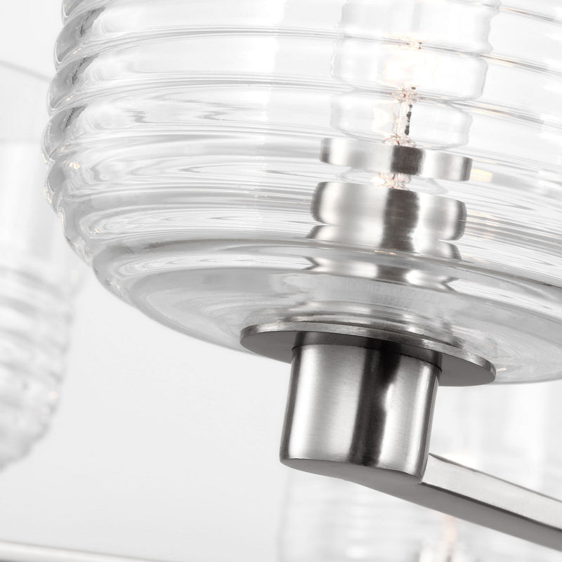 Six Light Chandelier<br /><span style="color:#4AB0CE;">Entrega: 4-10 dias en USA</span><br /><span style="color:#4AB0CE;font-size:60%;">PREGUNTE POR ENTREGA EN PANAMA</span><br />Collection: Lochdale<br />Finish: Brushed Nickel