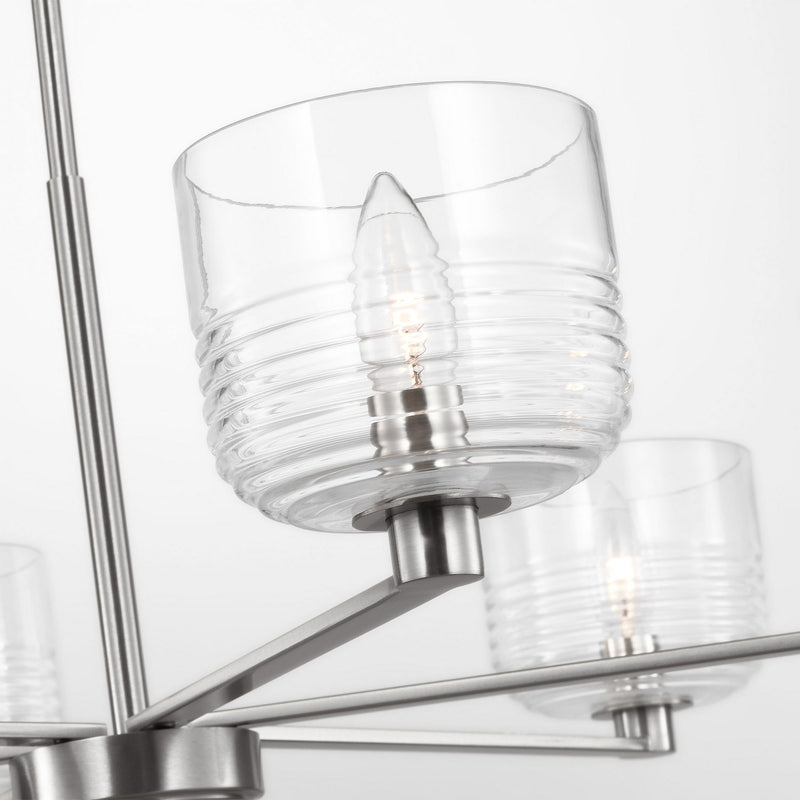 Visual Comfort Studio - DJC1216BS - Six Light Chandelier - Lochdale - Brushed Nickel