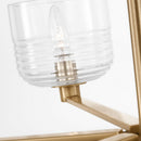 Six Light Chandelier<br /><span style="color:#4AB0CE;">Entrega: 1-2 semanas en USA</span><br /><span style="color:#4AB0CE;font-size:60%;">PREGUNTE POR ENTREGA EN PANAMA</span><br />Collection: Lochdale<br />Finish: Satin Brass