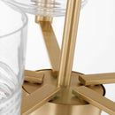 Five Light Chandelier<br /><span style="color:#4AB0CE;">Entrega: 4-10 dias en USA</span><br /><span style="color:#4AB0CE;font-size:60%;">PREGUNTE POR ENTREGA EN PANAMA</span><br />Collection: Lochdale<br />Finish: Satin Brass