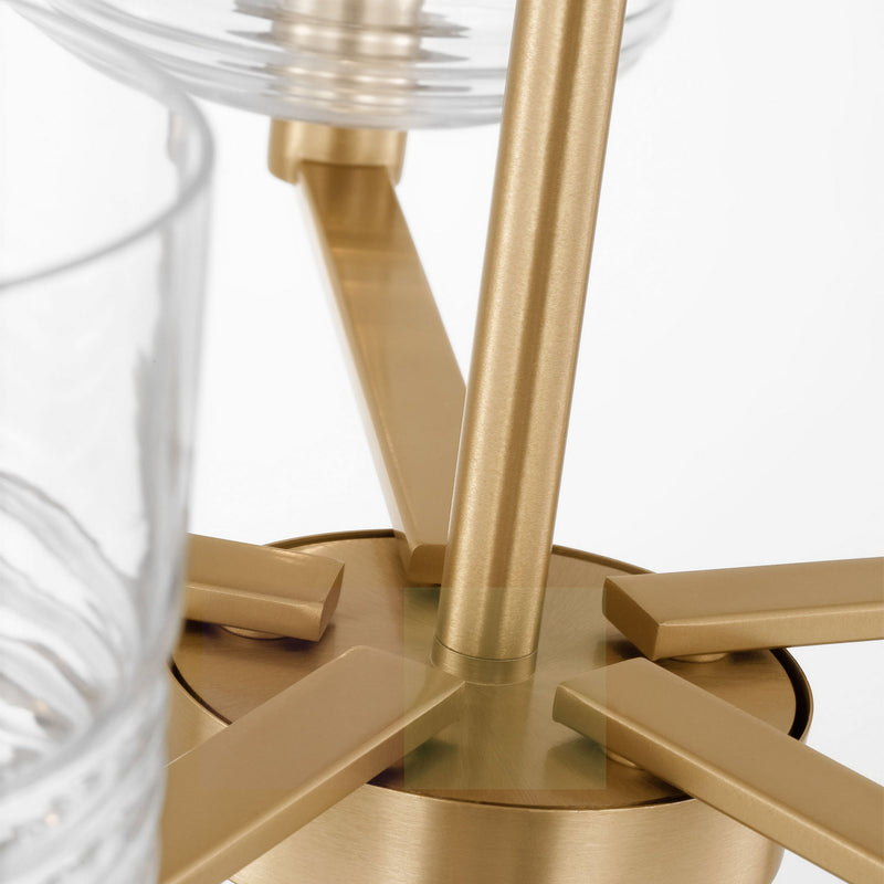 Five Light Chandelier<br /><span style="color:#4AB0CE;">Entrega: 4-10 dias en USA</span><br /><span style="color:#4AB0CE;font-size:60%;">PREGUNTE POR ENTREGA EN PANAMA</span><br />Collection: Lochdale<br />Finish: Satin Brass