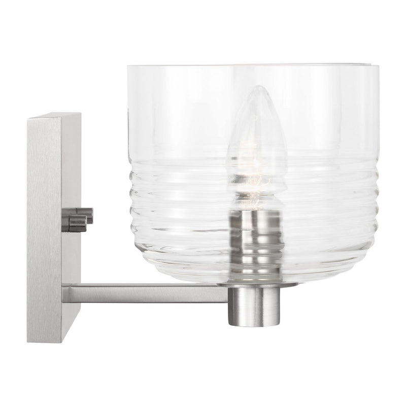 Two Light Vanity<br /><span style="color:#4AB0CE;">Entrega: 4-10 dias en USA</span><br /><span style="color:#4AB0CE;font-size:60%;">PREGUNTE POR ENTREGA EN PANAMA</span><br />Collection: Lochdale<br />Finish: Brushed Nickel