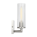 One Light Wall Sconce<br /><span style="color:#4AB0CE;">Entrega: 4-10 dias en USA</span><br /><span style="color:#4AB0CE;font-size:60%;">PREGUNTE POR ENTREGA EN PANAMA</span><br />Collection: Sarita<br />Finish: Brushed Nickel