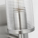 One Light Wall Sconce<br /><span style="color:#4AB0CE;">Entrega: 4-10 dias en USA</span><br /><span style="color:#4AB0CE;font-size:60%;">PREGUNTE POR ENTREGA EN PANAMA</span><br />Collection: Sarita<br />Finish: Brushed Nickel