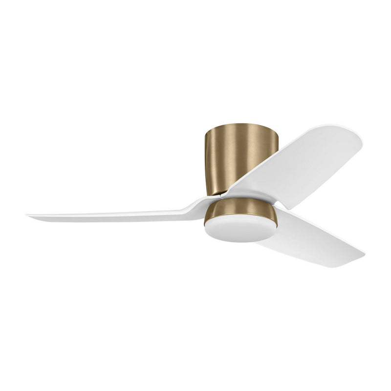 44"Ceiling Fan<br /><span style="color:#4AB0CE;">Entrega: 2-3 semanas en USA</span><br /><span style="color:#4AB0CE;font-size:60%;">PREGUNTE POR ENTREGA EN PANAMA</span><br />Collection: Colgin 44 Hugger LED<br />Finish: Satin Brass