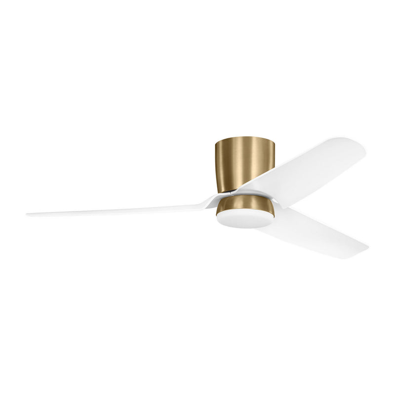 56"Ceiling Fan<br /><span style="color:#4AB0CE;">Entrega: 4-10 dias en USA</span><br /><span style="color:#4AB0CE;font-size:60%;">PREGUNTE POR ENTREGA EN PANAMA</span><br />Collection: Colgin 56 Hugger LED<br />Finish: Satin Brass