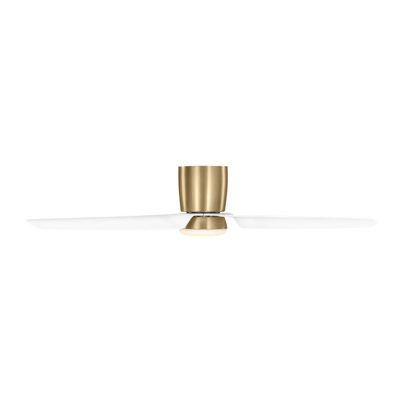 56"Ceiling Fan<br /><span style="color:#4AB0CE;">Entrega: 4-10 dias en USA</span><br /><span style="color:#4AB0CE;font-size:60%;">PREGUNTE POR ENTREGA EN PANAMA</span><br />Collection: Colgin 56 Hugger LED<br />Finish: Satin Brass