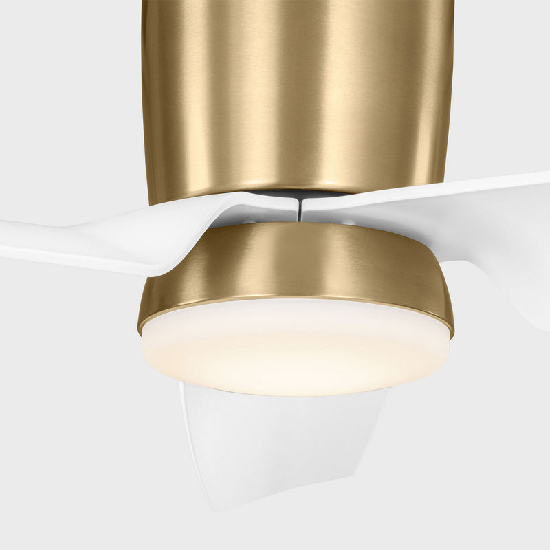 56"Ceiling Fan<br /><span style="color:#4AB0CE;">Entrega: 4-10 dias en USA</span><br /><span style="color:#4AB0CE;font-size:60%;">PREGUNTE POR ENTREGA EN PANAMA</span><br />Collection: Colgin 56 Hugger LED<br />Finish: Satin Brass