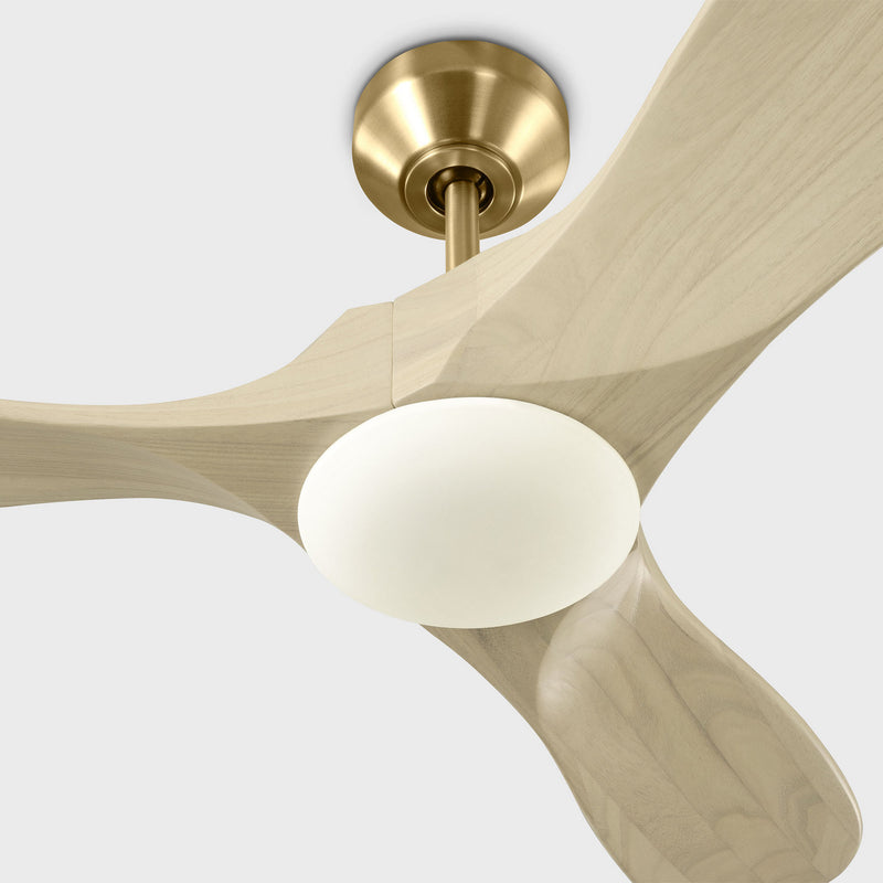 Visual Comfort Fan - 3MAVSM44BBSWWOD - 44" Ceiling Fan - Maverick Smart 44 LED - Burnished Brass
