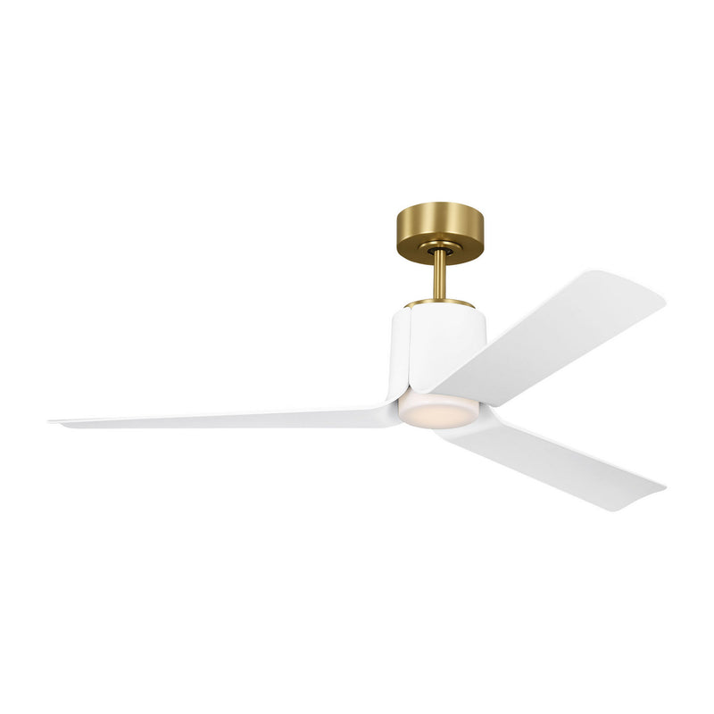 52"Ceiling Fan<br /><span style="color:#4AB0CE;">Entrega: 4-10 dias en USA</span><br /><span style="color:#4AB0CE;font-size:60%;">PREGUNTE POR ENTREGA EN PANAMA</span><br />Collection: Peel Smart 52 LED<br />Finish: Burnished Brass