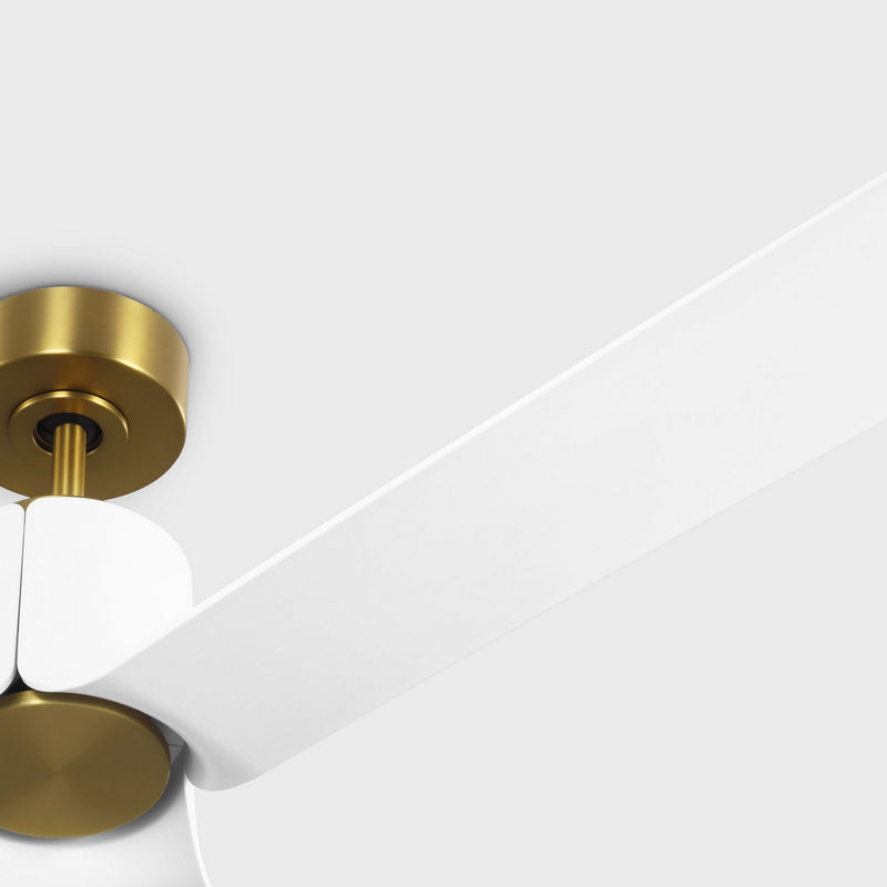 Visual Comfort Fan - 3PESM66BBSD - 66"Ceiling Fan - Peel Smart 66 LED - Burnished Brass