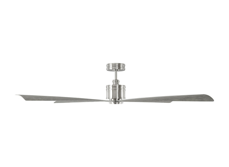 72" Ceiling Fan<br /><span style="color:#4AB0CE;">Entrega: 4-10 dias en USA</span><br /><span style="color:#4AB0CE;font-size:60%;">PREGUNTE POR ENTREGA EN PANAMA</span><br />Collection: Launceton 72<br />Finish: Brushed Steel