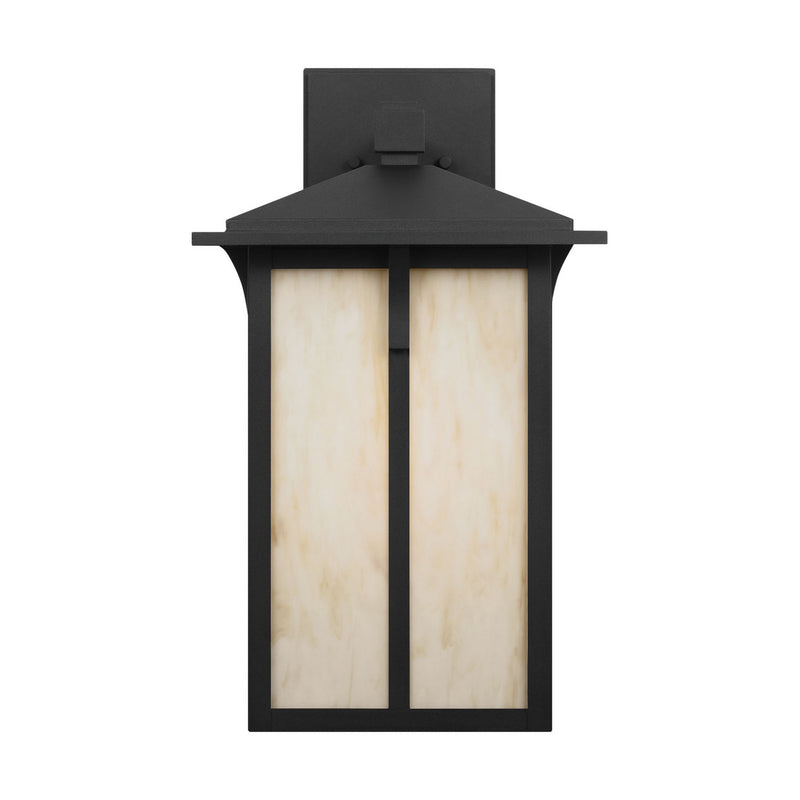 One Light Outdoor Wall Lantern<br /><span style="color:#4AB0CE;">Entrega: 4-10 dias en USA</span><br /><span style="color:#4AB0CE;font-size:60%;">PREGUNTE POR ENTREGA EN PANAMA</span><br />Collection: Tomek<br />Finish: Black