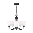 Five Light Chandelier<br /><span style="color:#4AB0CE;">Entrega: 4-10 dias en USA</span><br /><span style="color:#4AB0CE;font-size:60%;">PREGUNTE POR ENTREGA EN PANAMA</span><br />Collection: Miles<br />Finish: Midnight Black