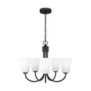 Five Light Chandelier<br /><span style="color:#4AB0CE;">Entrega: 4-10 dias en USA</span><br /><span style="color:#4AB0CE;font-size:60%;">PREGUNTE POR ENTREGA EN PANAMA</span><br />Collection: Miles<br />Finish: Midnight Black