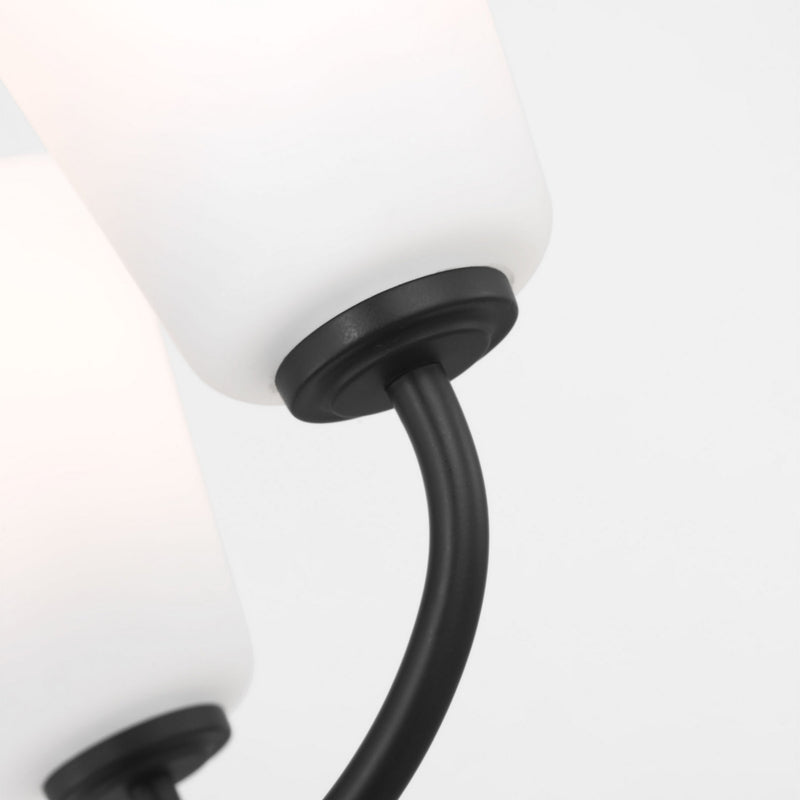 Five Light Chandelier<br /><span style="color:#4AB0CE;">Entrega: 4-10 dias en USA</span><br /><span style="color:#4AB0CE;font-size:60%;">PREGUNTE POR ENTREGA EN PANAMA</span><br />Collection: Miles<br />Finish: Midnight Black