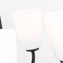 Generation Lighting - GLC1115MBK - Five Light Chandelier - Miles - Midnight Black