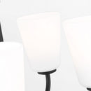 Generation Lighting - GLC1115MBK - Five Light Chandelier - Miles - Midnight Black