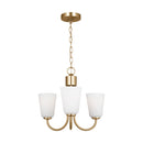 Three Light Chandelier<br /><span style="color:#4AB0CE;">Entrega: 4-10 dias en USA</span><br /><span style="color:#4AB0CE;font-size:60%;">PREGUNTE POR ENTREGA EN PANAMA</span><br />Collection: Miles<br />Finish: Satin Brass