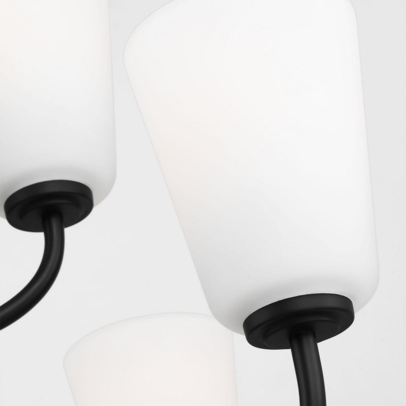 Nine Light Chandelier<br /><span style="color:#4AB0CE;">Entrega: 4-10 dias en USA</span><br /><span style="color:#4AB0CE;font-size:60%;">PREGUNTE POR ENTREGA EN PANAMA</span><br />Collection: Miles<br />Finish: Midnight Black