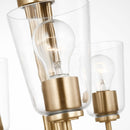 Five Light Chandelier<br /><span style="color:#4AB0CE;">Entrega: 4-10 dias en USA</span><br /><span style="color:#4AB0CE;font-size:60%;">PREGUNTE POR ENTREGA EN PANAMA</span><br />Collection: Miles<br />Finish: Satin Brass